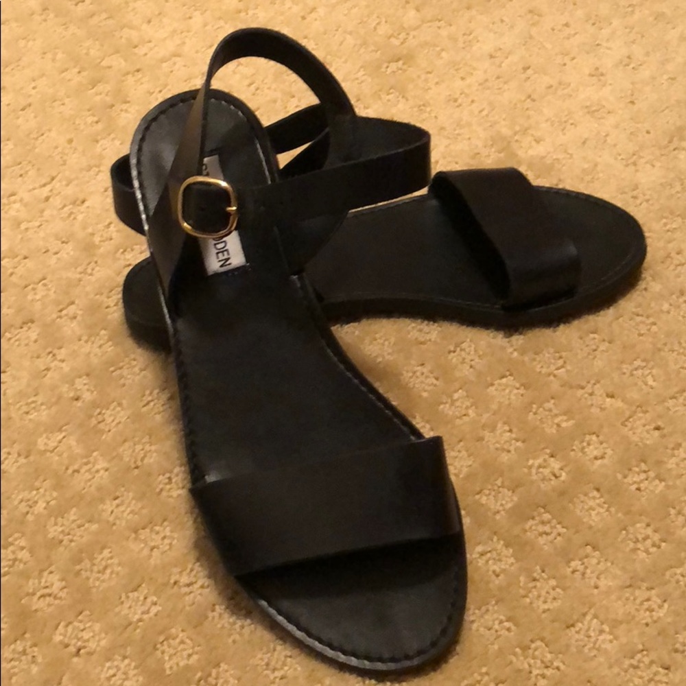 Black Steve Martin Sandals